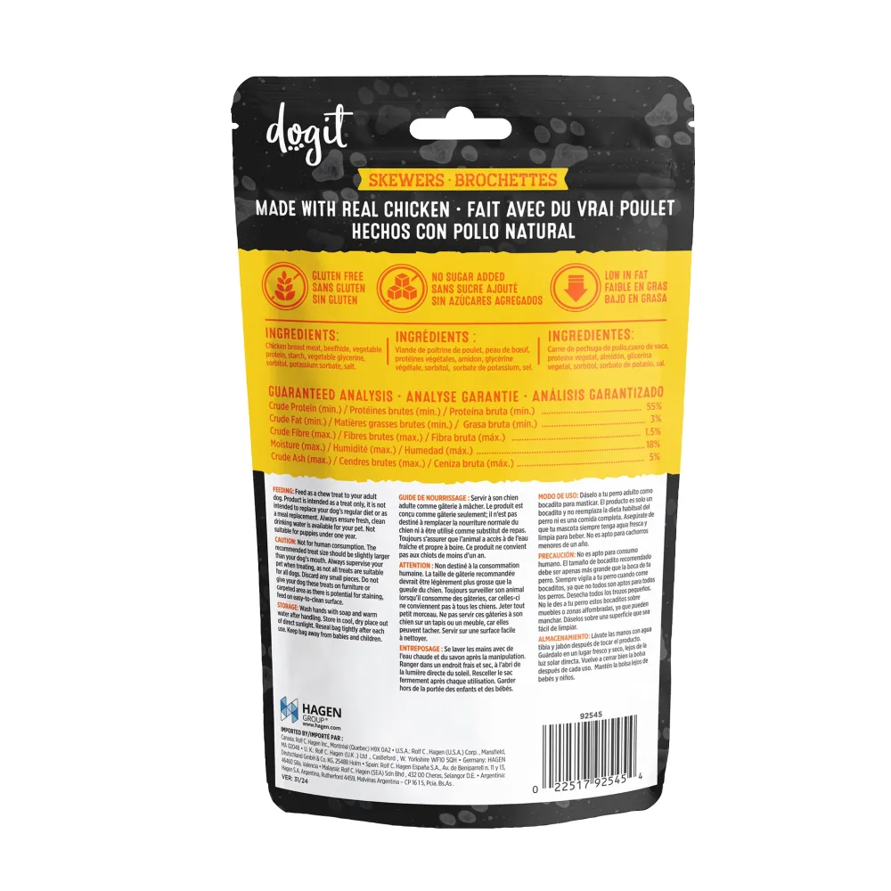 Outlet Snack Bar Dog Treats Chicken & Beefhide Skewers Treats Treats & Chews
