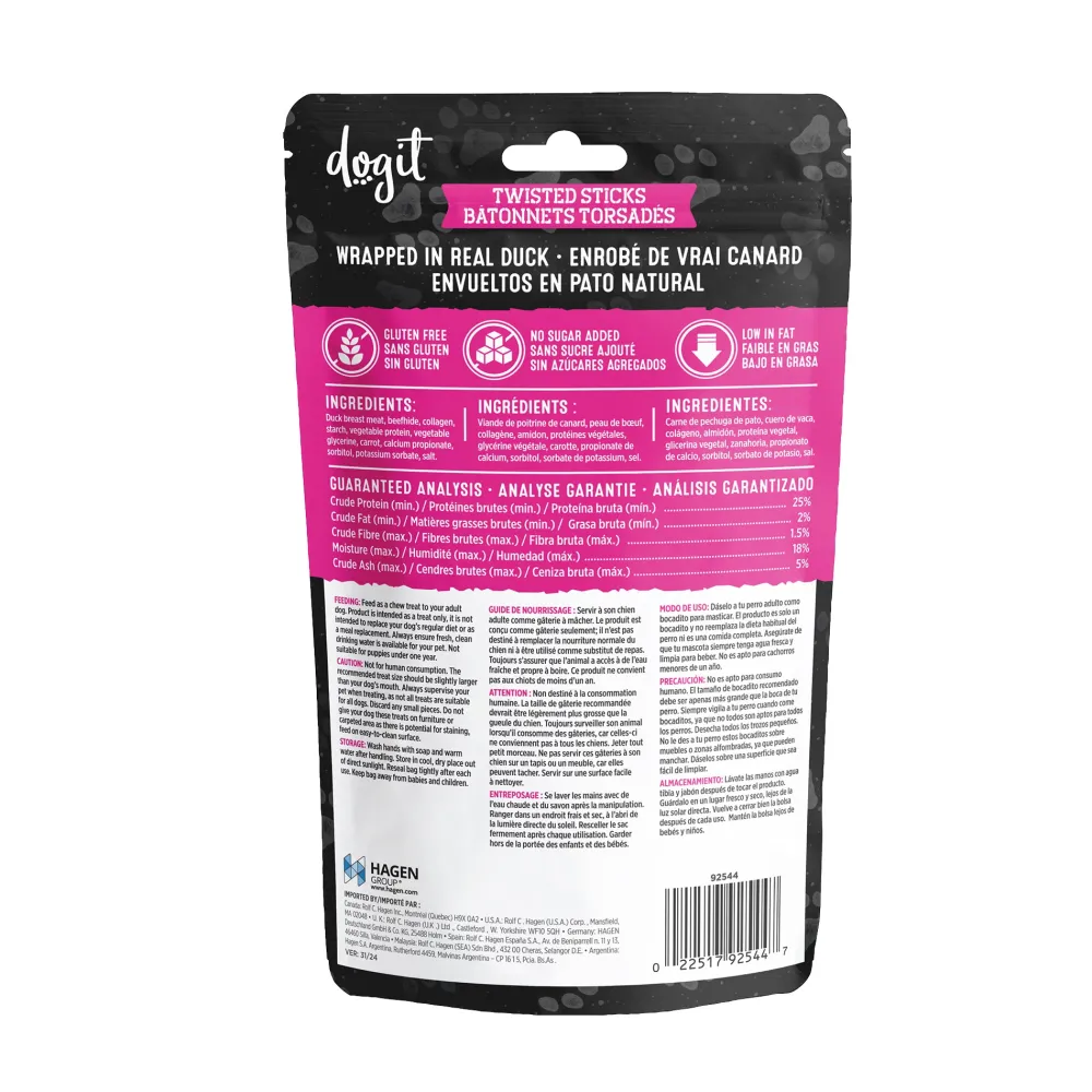 Outlet Snack Bar Dog Treats Duck Wrapped Beefhide & Collagen Twisted Sticks Treats Treats & Chews