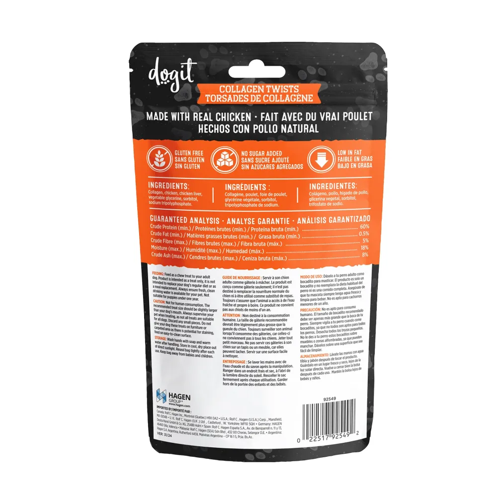 Clearance Snack Bar Dog Treats Chicken Collagen Twisted Sticks Treats Treats & Chews