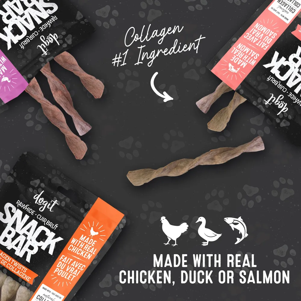 Clearance Snack Bar Dog Treats Chicken Collagen Twisted Sticks Treats Treats & Chews