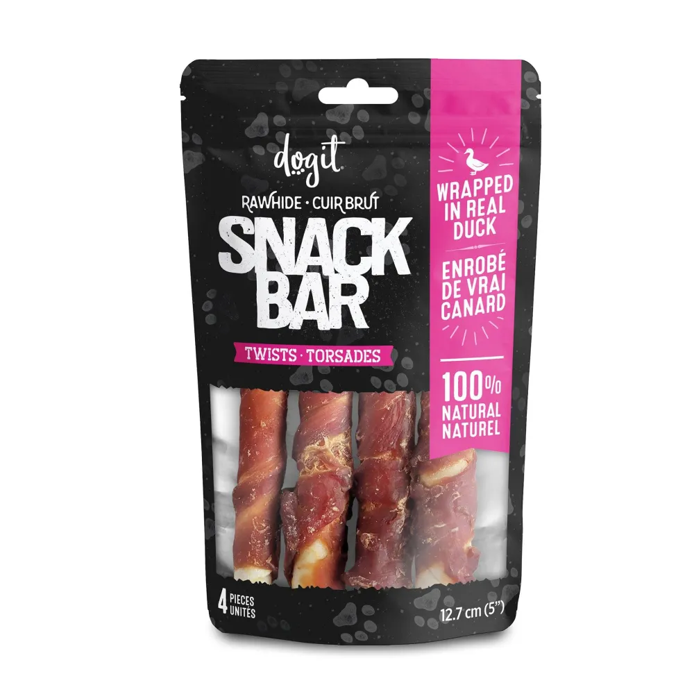New Snack Bar Dog Treats Duck Rawhide Twist Treats Treats & Chews