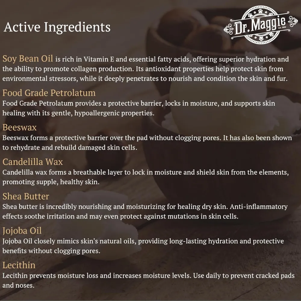 Hot Dr. Maggie Paw Protector Protective Balm for Dogs & Cats Supplies Leashes, Collars, Beds, Flea & Tick, Etc.