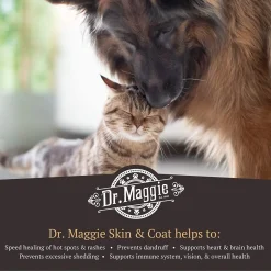 New Dr. Maggie Skin and Coat Omega 3 Supplement with Fish Oil, Flax, and Olive Oil Supplies Leashes, Collars, Beds, Flea & Tick, Etc.