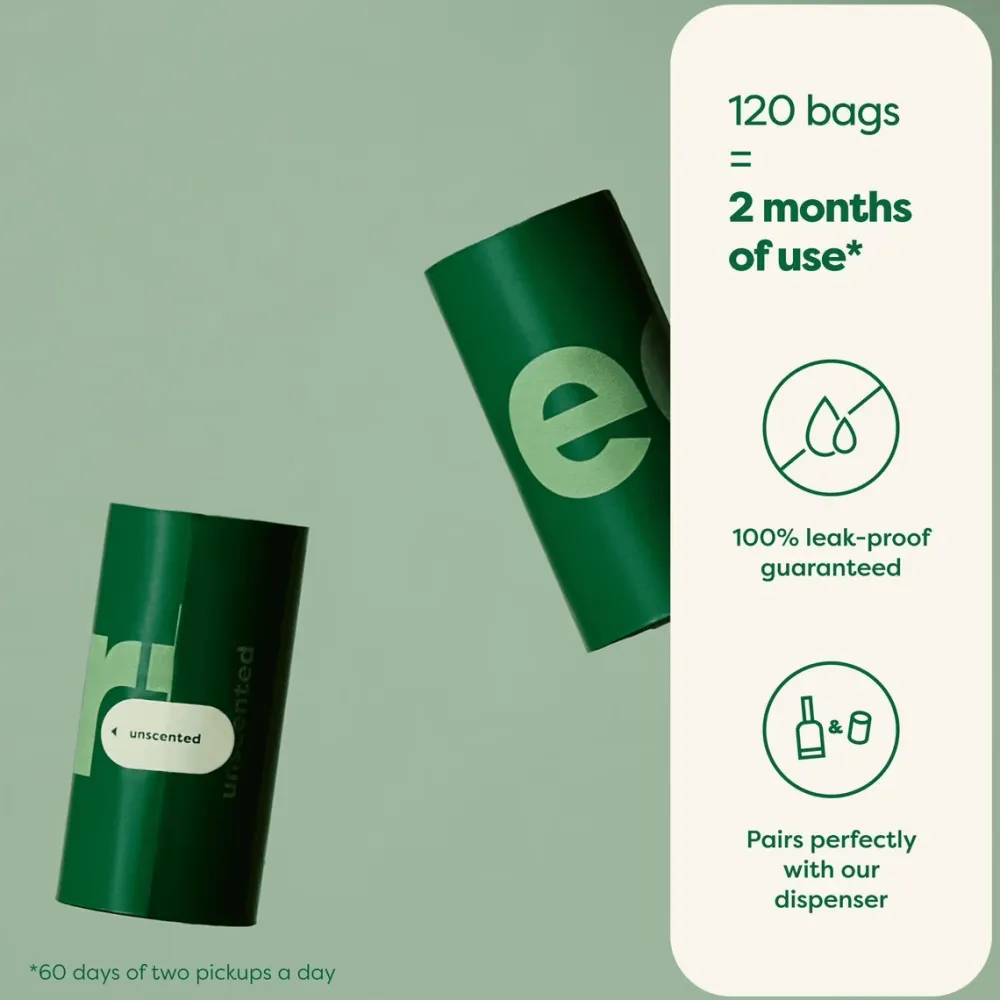 Clearance Eco-Friendly Unscented Poop Bags Supplies Leashes, Collars, Beds, Flea & Tick, Etc.