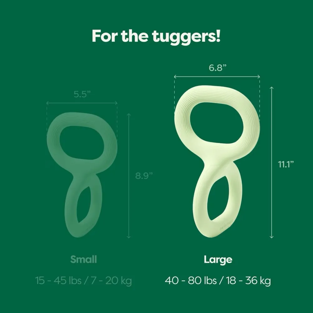 Clearance Green Rubber Tug Toy Supplies Leashes, Collars, Beds, Flea & Tick, Etc. | Toys Interactive, Plush, Etc.