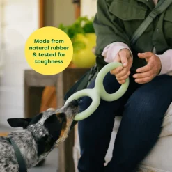 Clearance Green Rubber Tug Toy Supplies Leashes, Collars, Beds, Flea & Tick, Etc. | Toys Interactive, Plush, Etc.