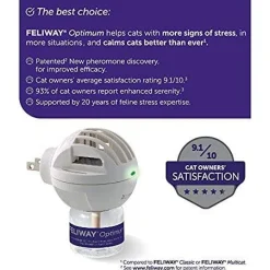 Online Optimum Cat, Enhanced Calming Pheromone Diffuser, 30 Day Starter Kit Supplies Collars, Scratchers, Toys, Etc.