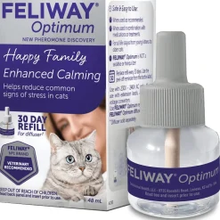 Best Optimum Enhanced Calming Pheromone 30 Day Cat Diffuser Refill Supplies Collars, Scratchers, Toys, Etc.