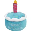 New Plush Birthday Cake Dog Toy Blue Supplies Leashes, Collars, Beds, Flea & Tick, Etc. | Toys Interactive, Plush, Etc.