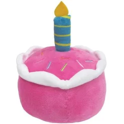 Fashion Plush Birthday Cake Dog Toy Pink Supplies Leashes, Collars, Beds, Flea & Tick, Etc. | Toys Interactive, Plush, Etc.