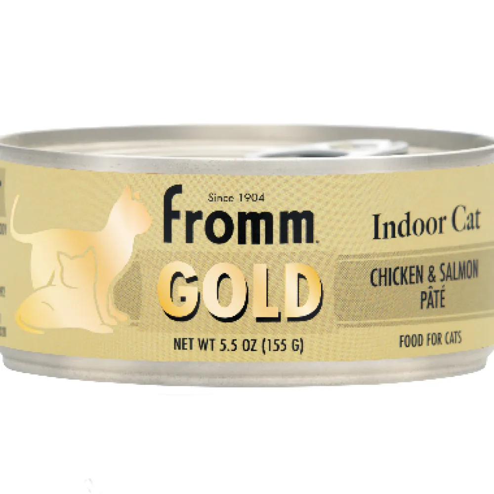 Fashion Gold Cat Can Indoor Chicken/Salmon Pate Wet Food Cans, Pouches, Tetra Paks, Etc.