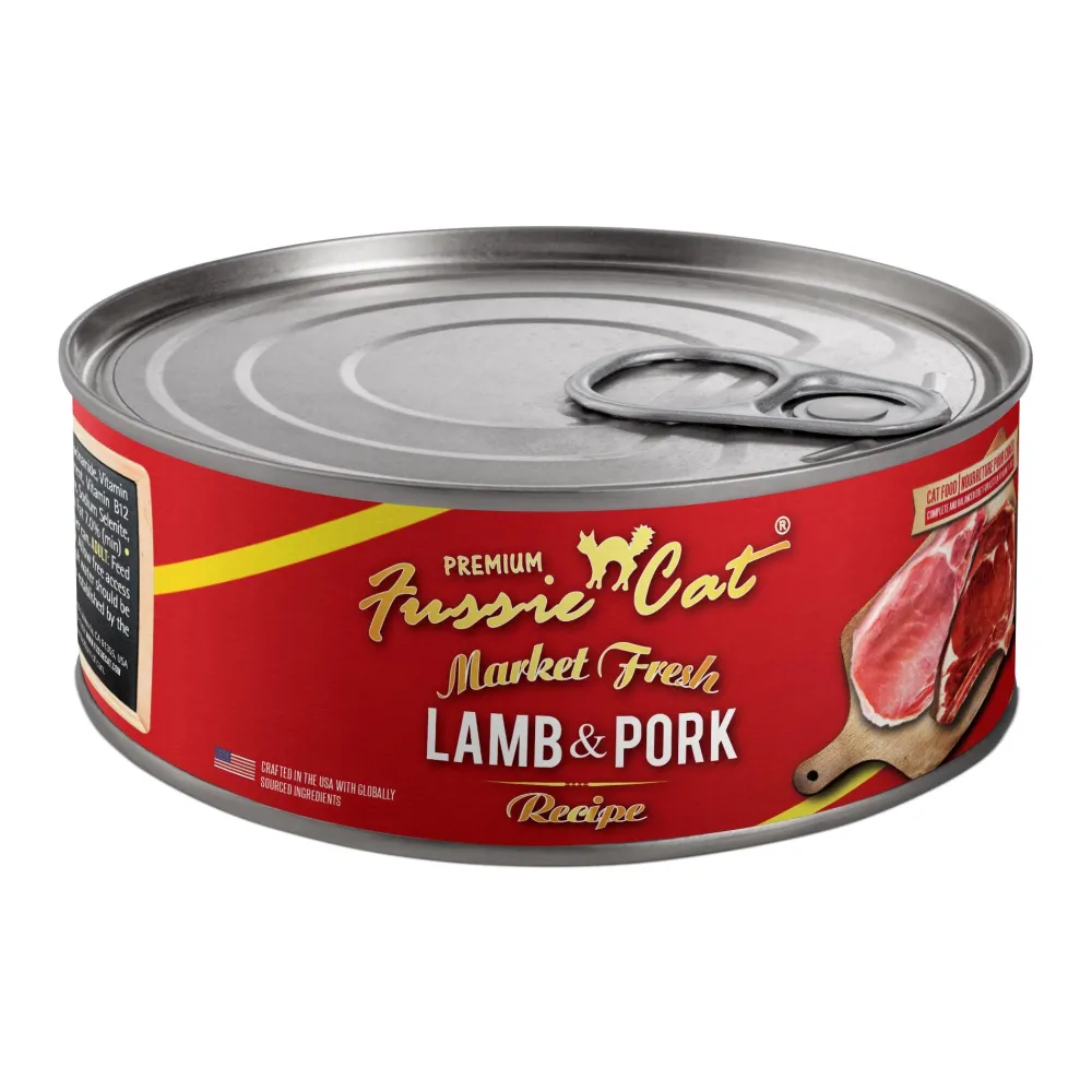 Sale Fussie Market Fresh Lamb & Pork Canned Cat Food Wet Food Cans, Pouches, Tetra Paks, Etc.