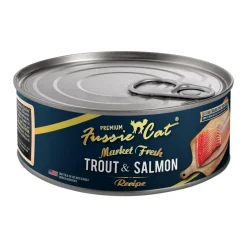 Best Fussie Market Fresh Trout and Salmon Canned Cat Food Wet Food Cans, Pouches, Tetra Paks, Etc.
