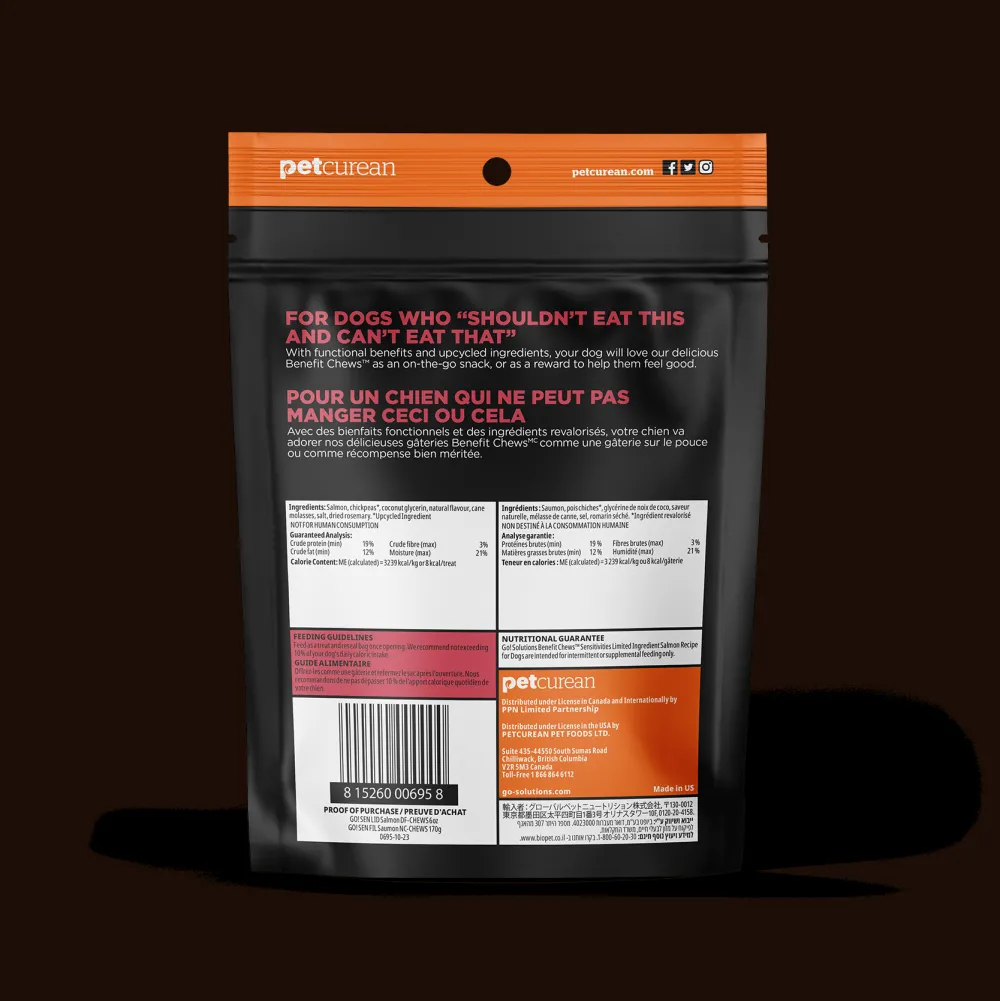 Online Benefit Chews Sensitivities Limited Ingredient Soft and Chewy Treats Salmon Recipe For Dogs Treats Treats & Chews