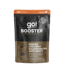 Best Booster Brain Health Minced Chicken + Salmon with gravy for cats Wet Food Cans, Pouches, Tetra Paks, Etc. | Dry Food Dry Cat Food