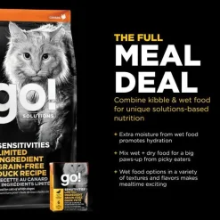 Discount Sensitivities Limited Ingredient Grain Free Duck recipe for cats Dry Food Dry Cat Food