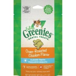 Online Feline Natural Dental Care Cat Treats Oven Roasted Chicken Flavour Treats Crunchy, Soft, Lickable, Etc.