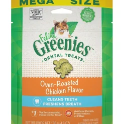 Online Feline Natural Dental Care Cat Treats Oven Roasted Chicken Flavour Treats Crunchy, Soft, Lickable, Etc.
