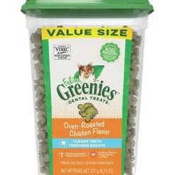 Online Feline Natural Dental Care Cat Treats Oven Roasted Chicken Flavour Treats Crunchy, Soft, Lickable, Etc.