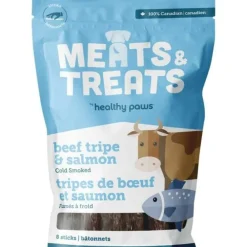 Discount Meats & Treats Cold Smoked Tripe Stick Salmon & Beef Treats Treats & Chews
