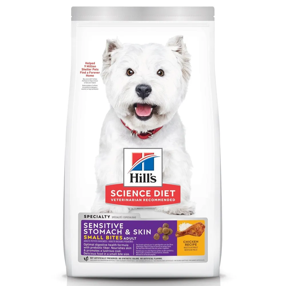 Clearance Adult Sensitive Stomach & Skin Small Bites Dry Dog Food, Chicken Recipe, 6.8 Kg Bag Food Dry, Wet, Freeze Dried, Etc.