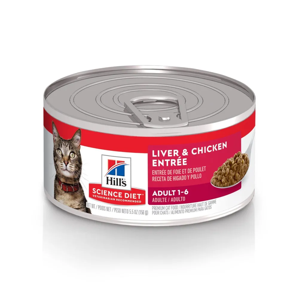 New Adult Liver & Chicken Canned Cat Food Wet Food Cans, Pouches, Tetra Paks, Etc.