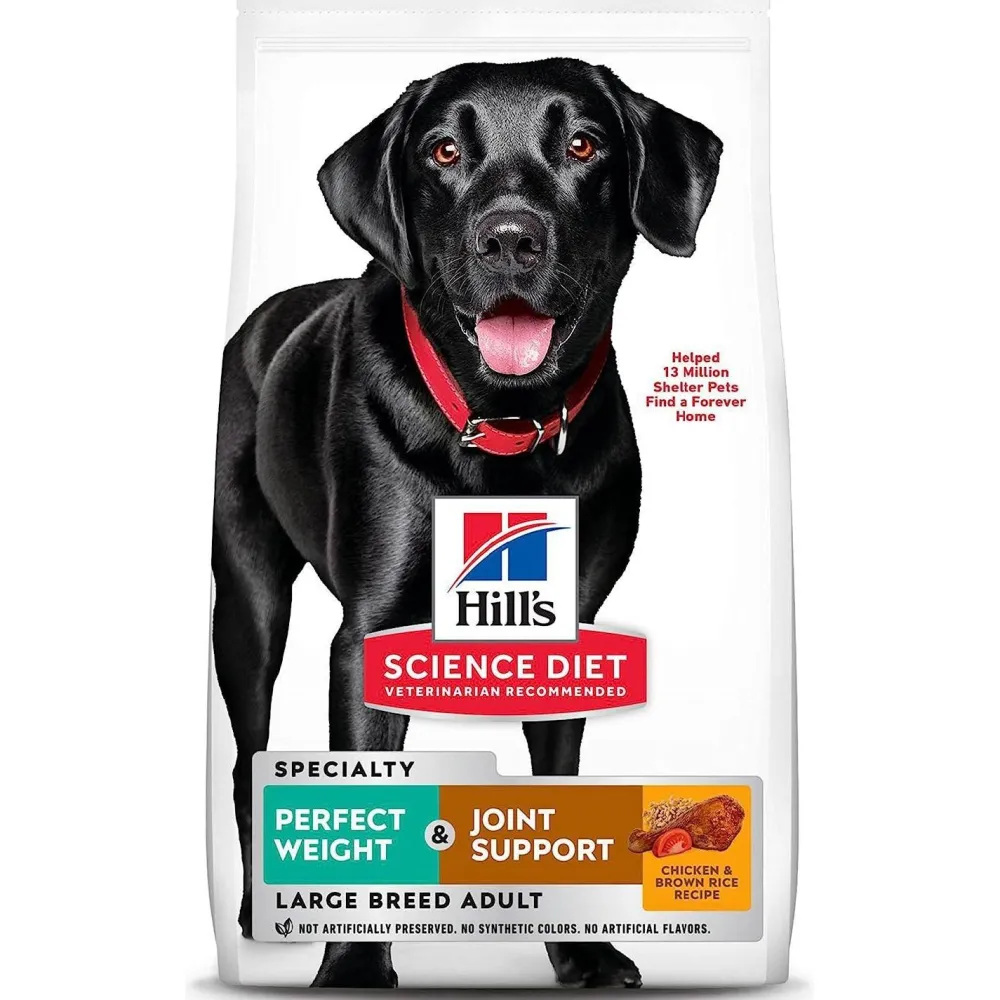 Outlet Adult Perfect Weight & Joint Support Large Breed Dry Dog Food Chicken Recipe Food Dry, Wet, Freeze Dried, Etc.
