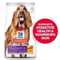 New Adult Sensitive Stomach & Skin Large Breed Dry Dog Food, Chicken Recipe Food Dry, Wet, Freeze Dried, Etc.