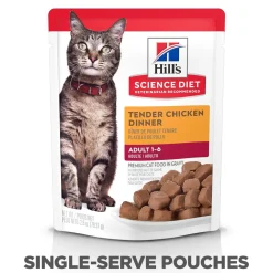 Sale Adult Wet Cat Food, Chicken, 79g pouch Wet Food Cans, Pouches, Tetra Paks, Etc.