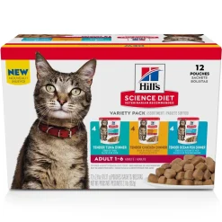 Outlet Adult Wet Cat Food Pouch Variety Pack, Chicken, Tuna, and Ocean Fish 79g pouch Wet Food Cans, Pouches, Tetra Paks, Etc.
