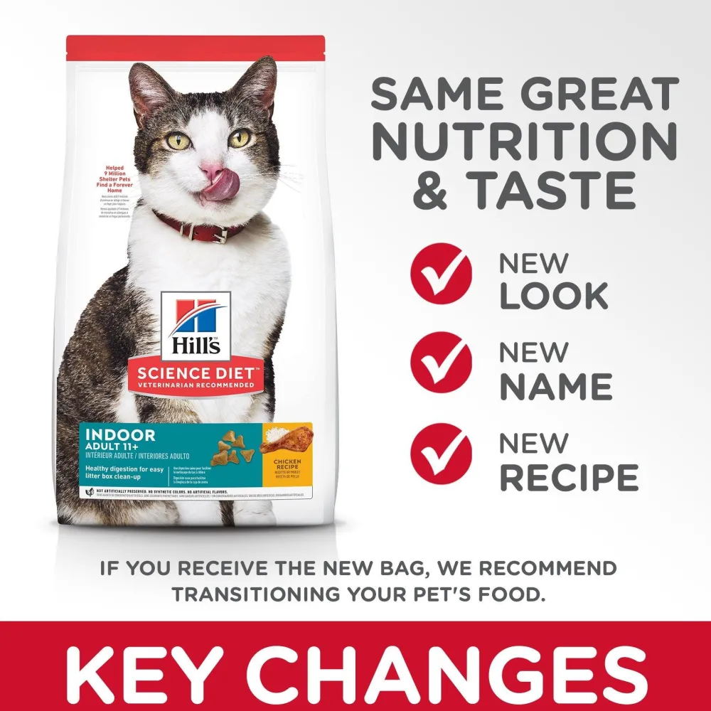 Online Adult 11+ Chicken Recipe Dry Cat Food, 3.17 Kg Bag Dry Food Dry Cat Food