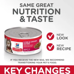 New Adult Liver & Chicken Canned Cat Food Wet Food Cans, Pouches, Tetra Paks, Etc.