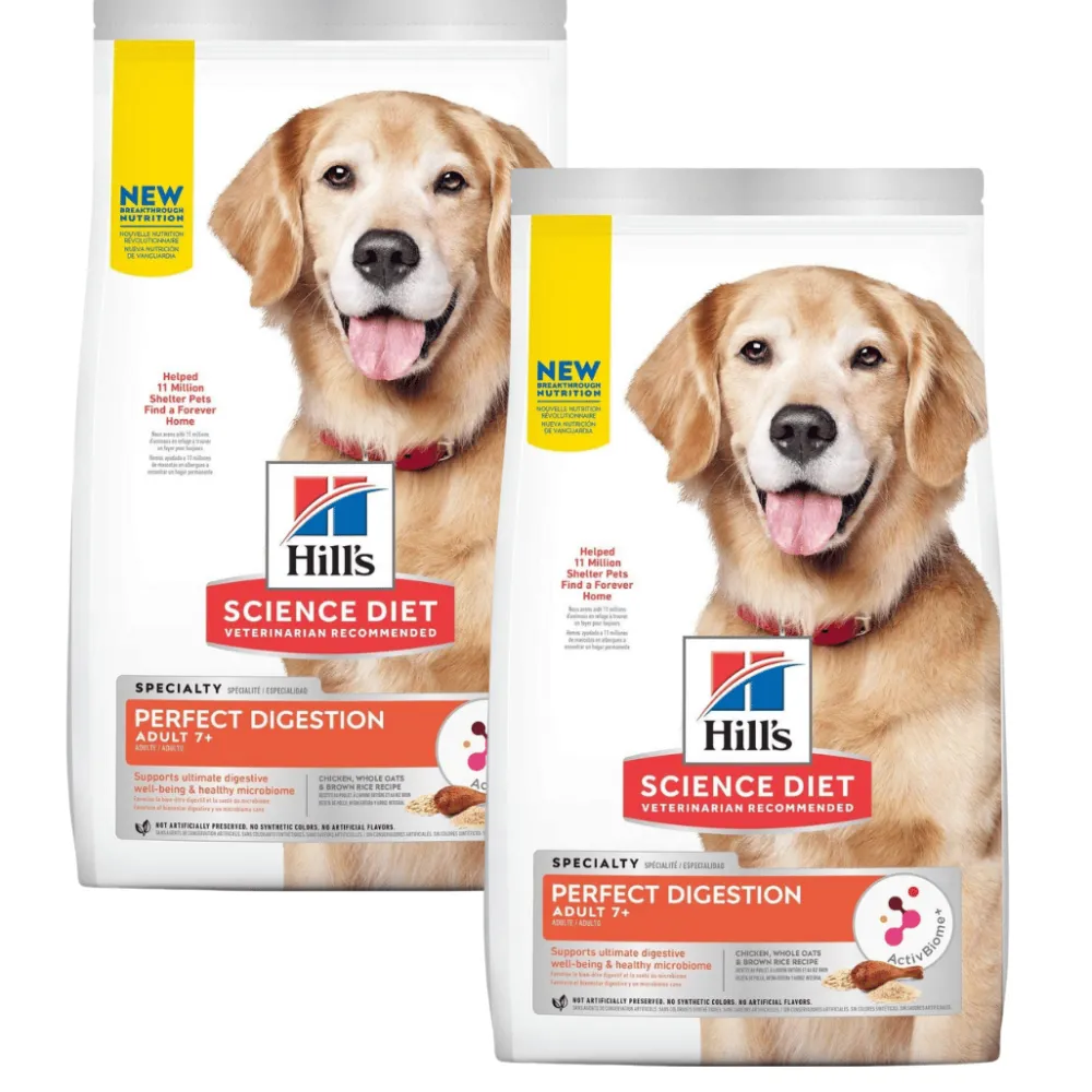 Sale Adult 7+ Perfect Digestion Chicken, Whole Oats & Brown Rice Recipe Dog Food Food Dry, Wet, Freeze Dried, Etc.