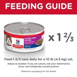 Clearance Adult 7+ Savory Beef Canned Cat Food Wet Food Cans, Pouches, Tetra Paks, Etc.