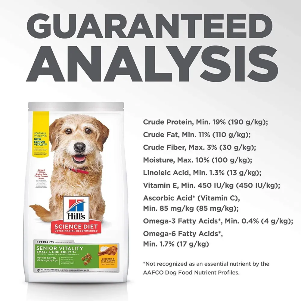 Fashion Adult 7+ Senior Vitality Small & Mini Dry Dog Food Food Dry, Wet, Freeze Dried, Etc.