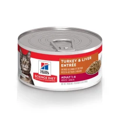 Online Canned Cat Food Adult Turkey & Liver Wet Food Cans, Pouches, Tetra Paks, Etc.