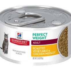 Outlet Canned Cat Food Perfect Weight Roasted Vegetable & Chicken Wet Food Cans, Pouches, Tetra Paks, Etc.