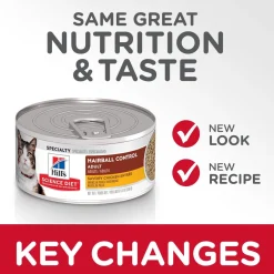 Clearance Canned Cat Food Hairball Control Chicken Wet Food Cans, Pouches, Tetra Paks, Etc.