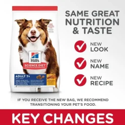 Sale Dry Dog Food, Adult 7+ for Senior Dogs, Chicken Meal, Barley & Brown Rice Recipe Food Dry, Wet, Freeze Dried, Etc.