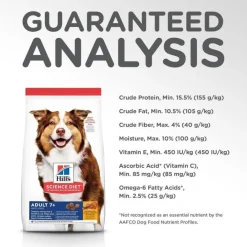 Sale Dry Dog Food, Adult 7+ for Senior Dogs, Chicken Meal, Barley & Brown Rice Recipe Food Dry, Wet, Freeze Dried, Etc.