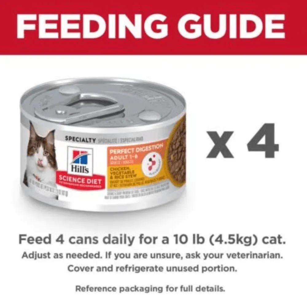 Online Perfect Digestion Chicken, Vegetable & Rice Stew Adult Canned Cat Food Wet Food Cans, Pouches, Tetra Paks, Etc.