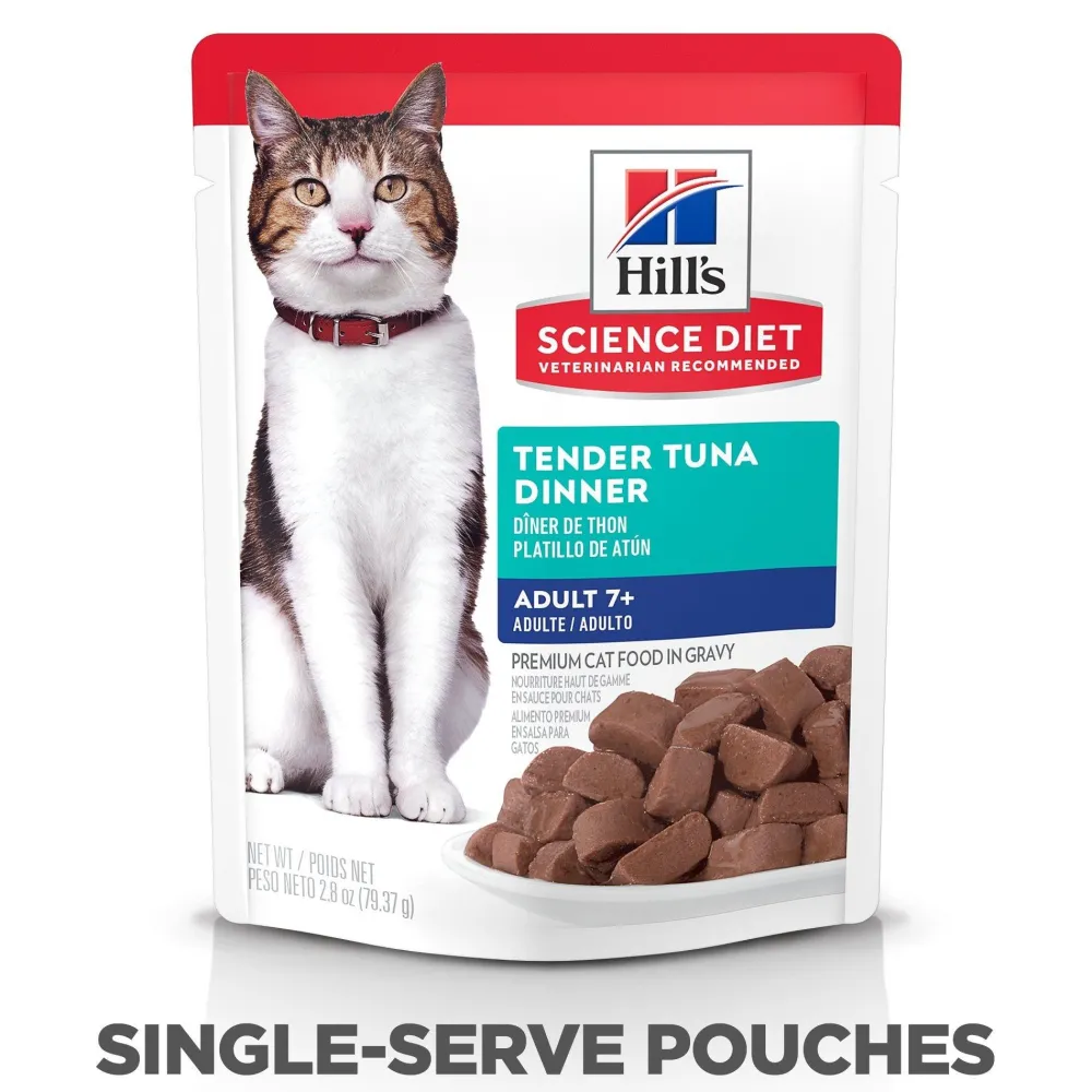Sale Senior 7+ Wet Cat Food, Tuna, 79g pouch Wet Food Cans, Pouches, Tetra Paks, Etc.