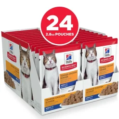 Online Senior 7+ Wet Cat Food, Chicken, 79g pouch Wet Food Cans, Pouches, Tetra Paks, Etc.