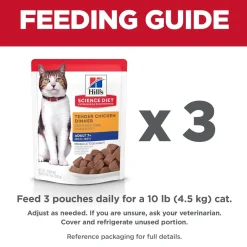 Online Senior 7+ Wet Cat Food, Chicken, 79g pouch Wet Food Cans, Pouches, Tetra Paks, Etc.