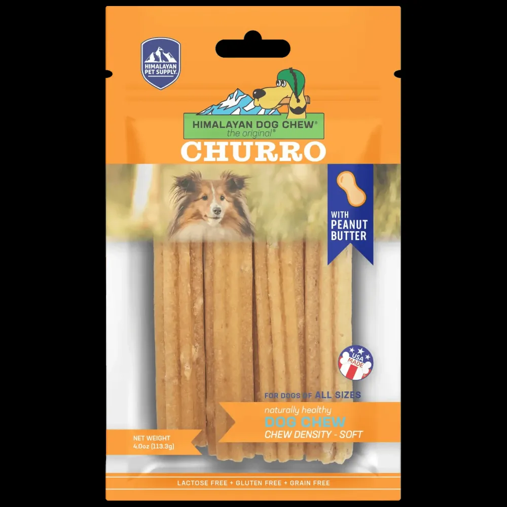 Fashion Himalayan Dog Chew Churro Peanut Butter Dog Treat Treats Treats & Chews