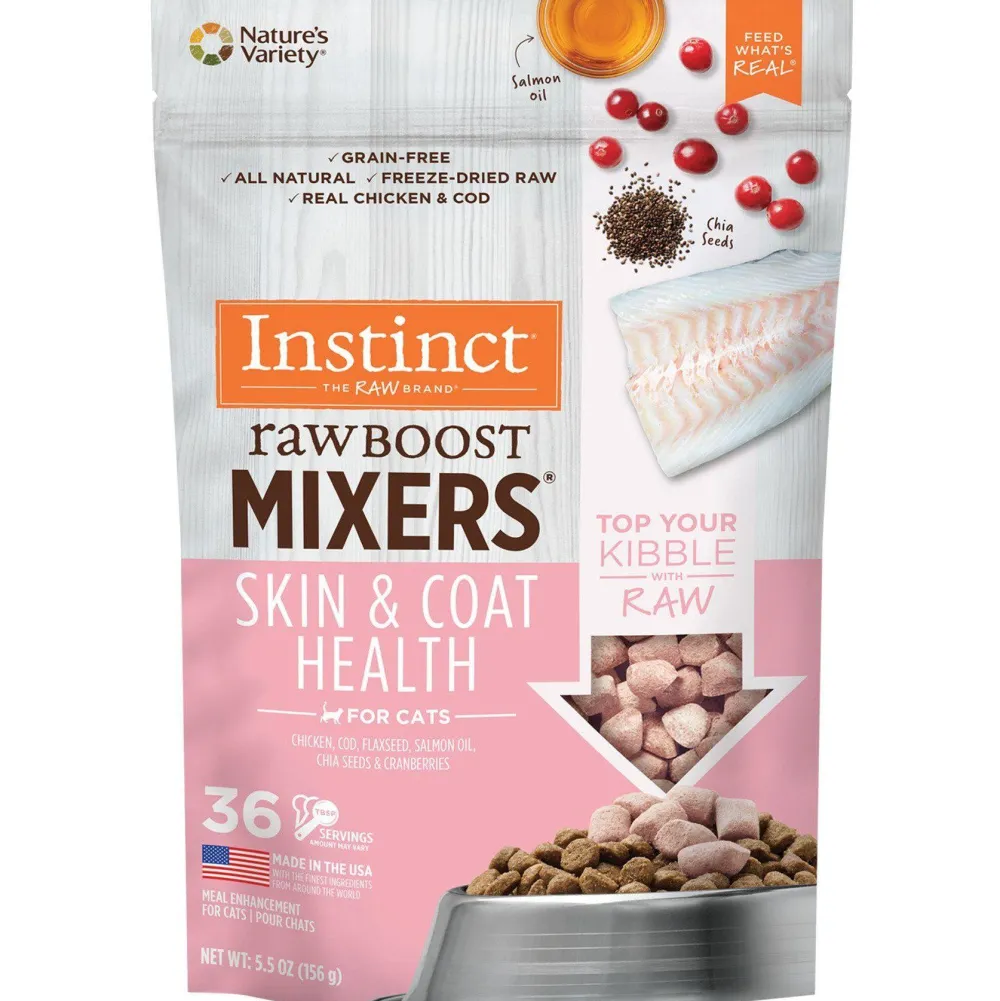 Best Cat Raw Boost Freeze Dried Mixers Skin & Coat Dry Food Dry Cat Food