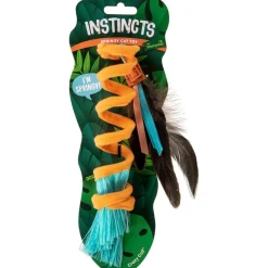 Sale Cat Crazy Coils Spring with Fringe & Feathers Supplies Collars, Scratchers, Toys, Etc.