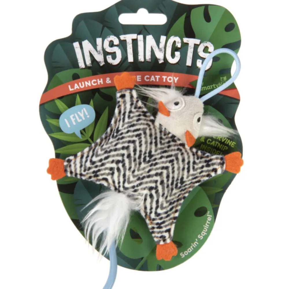 Discount Cat Soarin Squirrel Happy Nip Crinkle Launch Supplies Collars, Scratchers, Toys, Etc.