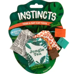 Fashion Cat Tricky Teahappy Nip Toss & Bat Pk Supplies Collars, Scratchers, Toys, Etc.