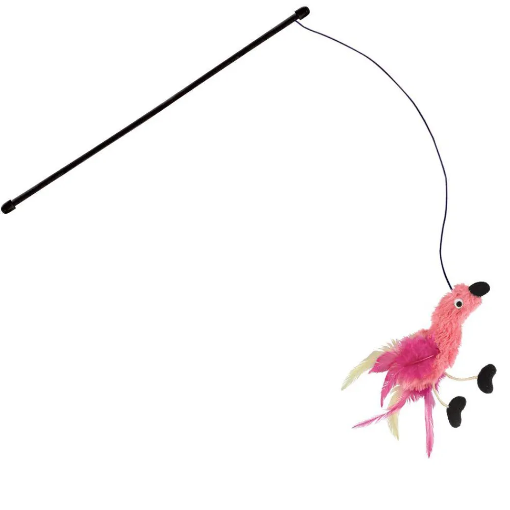 Discount Cat Toy Feather Teaser Assorted Characters Supplies Collars, Scratchers, Toys, Etc.